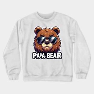 Smooth Papa Bear Shades Crewneck Sweatshirt